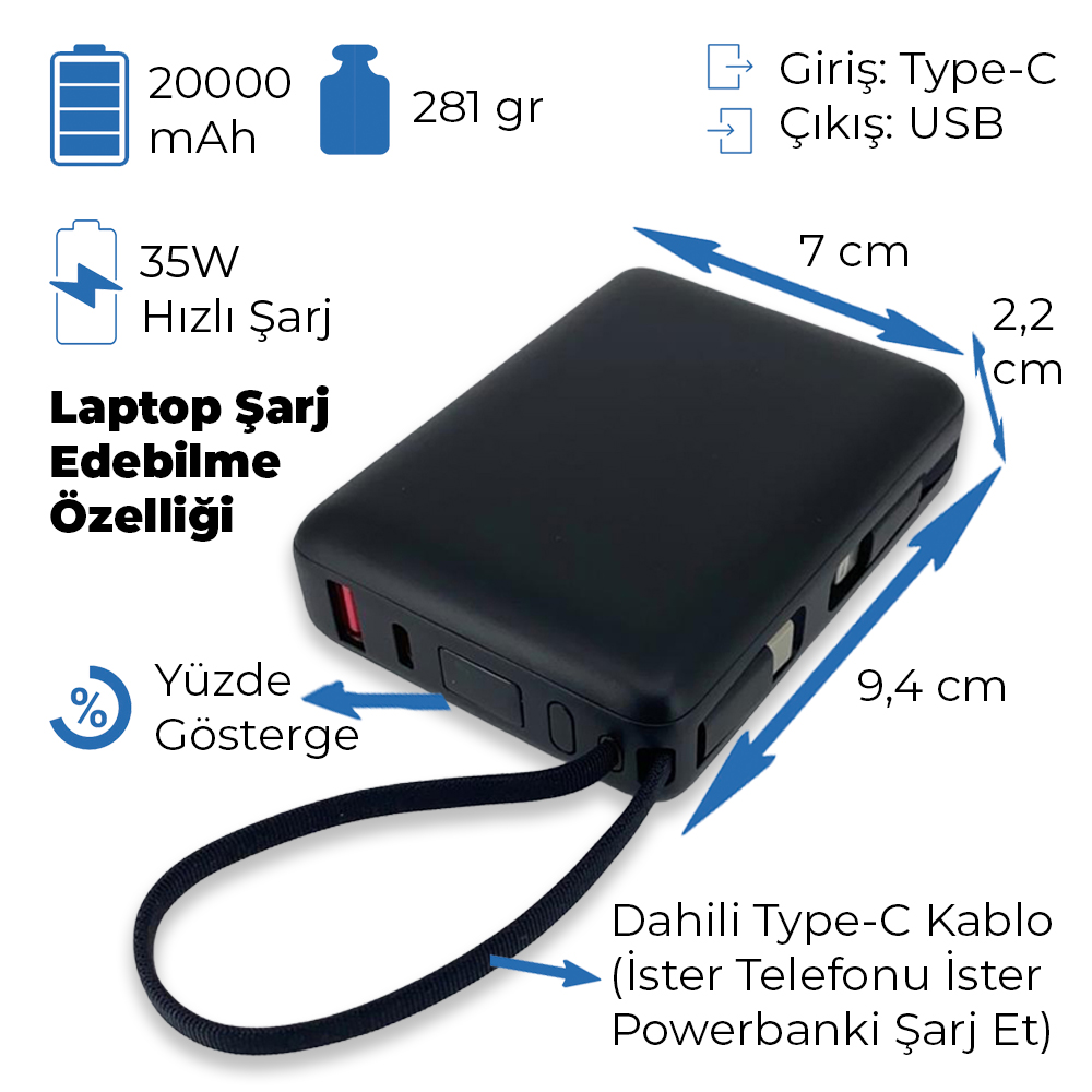 Powerbank 20.000mAh